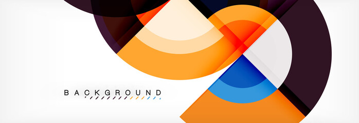 Vector circle abstract background