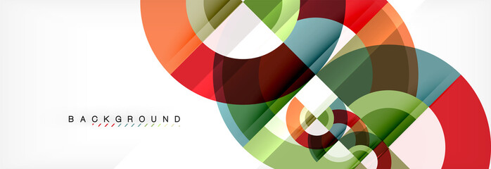 Obraz premium Vector circular abstract background