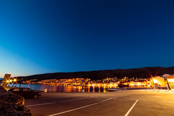 Late evening in the bay of Senj, Croatia
