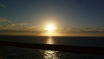 Sonnenuntergang auf dem Meer