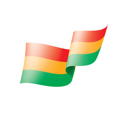 Bolivia flag, vector illustration on a white background.