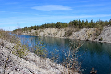 ex mine lake, estonia