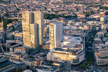 Aerial of Frankfurt Main in Germany - Europe