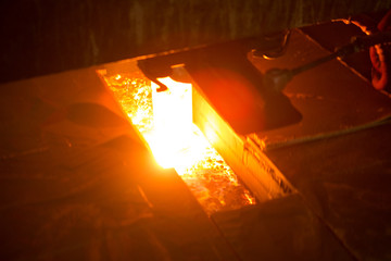 casting in a mold for the production of metal, automatice line hot forging