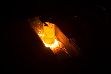 casting in a mold for the production of metal, automatice line hot forging