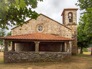 Fototapeta na wymiar Santa Eulalia of Lubre Church