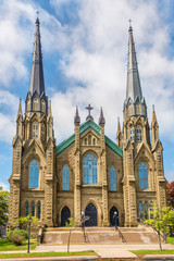 Fototapeta na wymiar View at the Basilica of Saint Dunstant in Charlottetown - Canada