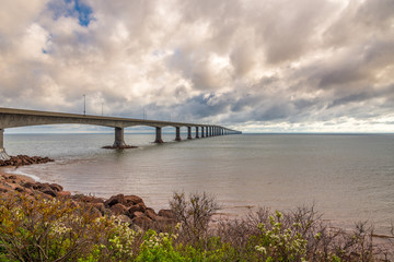 Bridge between New Brunswick and Prince Edward Island in Canada