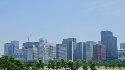 Fototapeta na wymiar Skyline von Tokyo, Japan