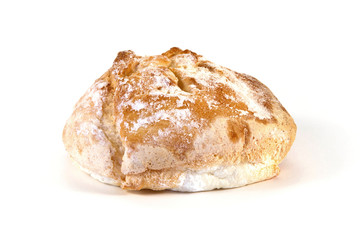 Fresh bread isolated on white