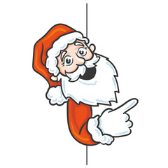 Weihnachtsmann Karte Werbung