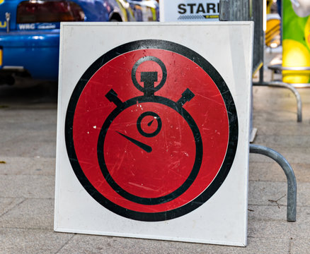 Cartel de crono automovilismo