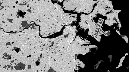 map of the city of Boston, USA - 219532679