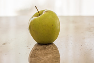 Green apple isolated