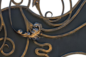 beautiful decorative metal elements forged wrought iron gates