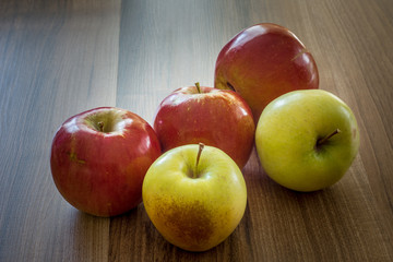 Delicious apples harvest at September