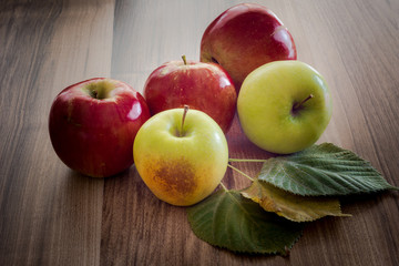 Delicious apples harvest at September