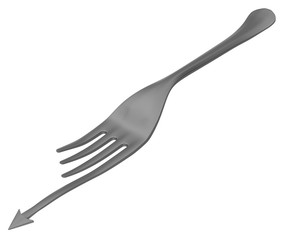 Fork Metal Arrow Tooth