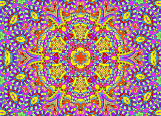 Abstract hand-drawn outline pattern