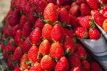 Fresh Strawberry for sale in the street