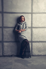 Autumn fashion woman portrait