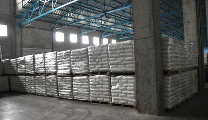 Warehouse of finished products in starch factory