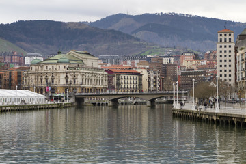 Bilbao, main city of Biscay, Spain.