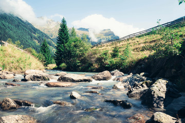 stream in the mountains