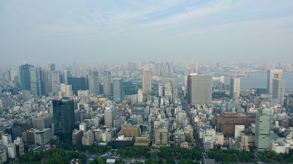 Fototapeta na wymiar Tokyo / Tokio Stadtübersicht, Megametropole von oben