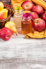 Homemade apple pear cider