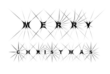 Merry christmas Schriftzug