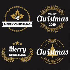 Christmas Vector Logo for banner