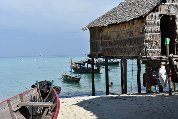 Fototapeta na wymiar The Moken Village on Surin Island