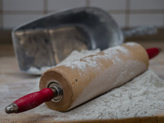 Teigrolle in einer Bäckerei