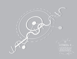 Engineering technology vector wallpaper made with circles and lines. Technical drawing abstract background. Art graphic illustration.