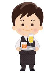 ウエイター　男性