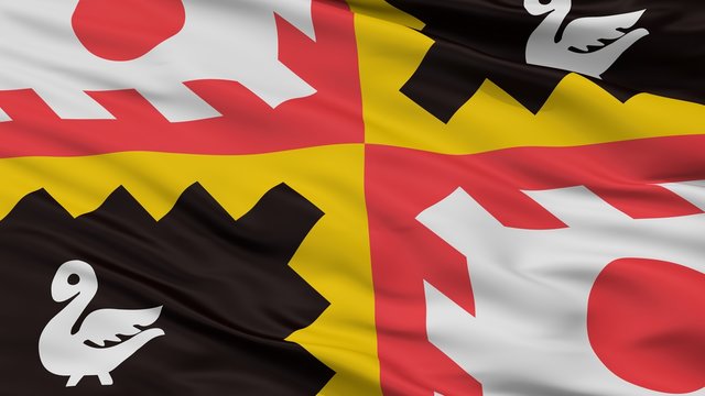 Eijsden Margraten City Flag, Country Netherlands, Closeup View