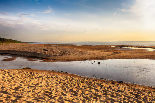  Sunset at the beach Saulkrasti, Latvia