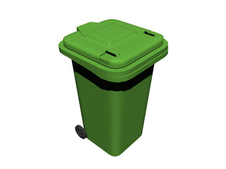 Grüne Mülltonne