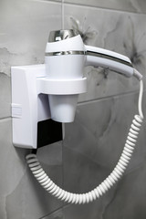 electric hair dryer in the hotel