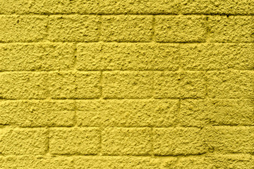 wall of concrete blocks, painted in different colors