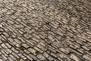 streets of colonial stones texture in Pirenópolis Goias