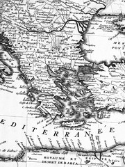 Fototapeta na wymiar 古地図　ギリシャ
