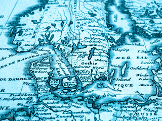 古地図　北ヨーロッパ