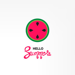 Watermelon icon. Vector illustration