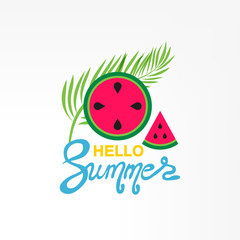 Watermelon icon. Vector illustration