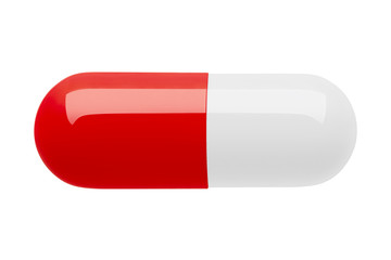 pill, clipping path, isolated on white background, full depth of field