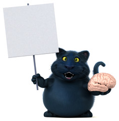 Fun cat - 3D Illustration