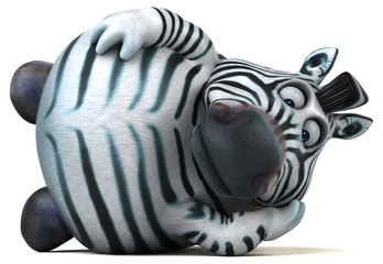 Fun zebra - 3D Illustration © Julien Tromeur