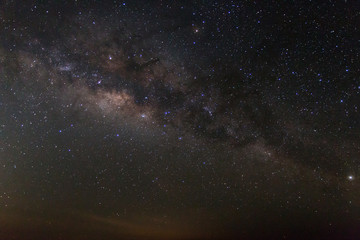 Milky way galaxy with stars and space dust in the universe